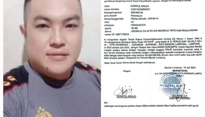 Mengaku Polisi, Mantan Napi Lapas Kalianda Tipu Seorang Wanita Capai Ratusan Juta