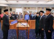 Gubernur Mirza Lantik Kepala Bappeda dan Kepala BKD Provinsi Lampung