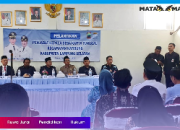Sekda Supriyanto Lantik Khusaini Rohman sebagai Pj Kepala Desa Karya Tunggal