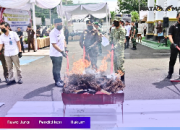 Pemusnahan Barang Bukti 82 Perkara, Kejari Lampung Selatan Tegaskan Komitmen Penegakan Hukum