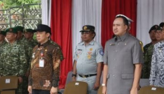 Ketua Komisi I DPRD Lampung Hadiri Upacara Gelar Operasi Gaktib dan Yustisi POM TNI