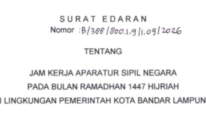 Wali Kota Eva Dwiana Terbitkan SE Jam Kerja ASN Selama Ramadan 1447 H, Berisi Empat Poin Penting