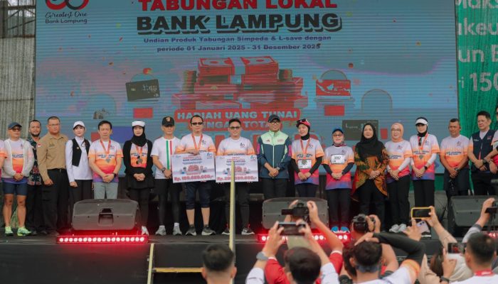 Lepas Peserta Bank Lampung Run 2026, Gubernur Mirza Apresiasi Bank Lampung Capai Enam Dekade