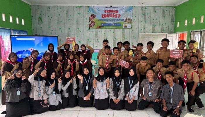 Mahasiswa KKN–PLP FKIP Unila Gelar Prabha Edu-Fest di SMP IT Auladina Indonesia