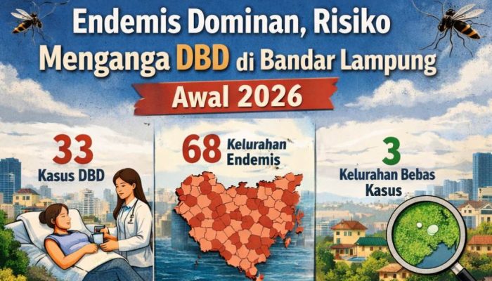 Dari 126 Kelurahan, Hanya Tiga Bebas DBD: Alarm Senyap di Bandar Lampung