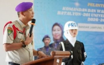Pimpin Menwa Unila, Ridho Jurihim Siap Perkuat Karakter Bela Negara Mahasiswa