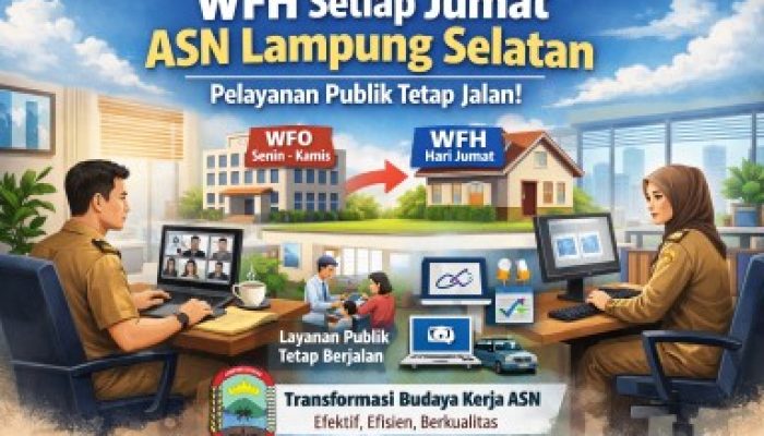 Pemkab Lampung Selatan Uji Skema WFH ASN, Pelayanan Masyarakat Dijamin Aman