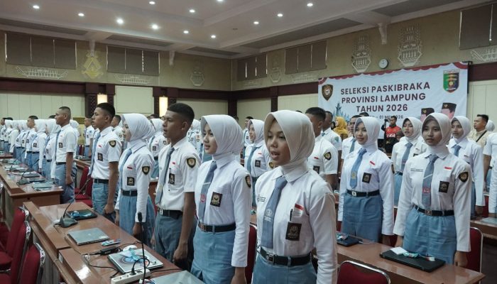 90 Putra-Putri Terbaik Lampung Ikuti Seleksi Paskibraka 2026
