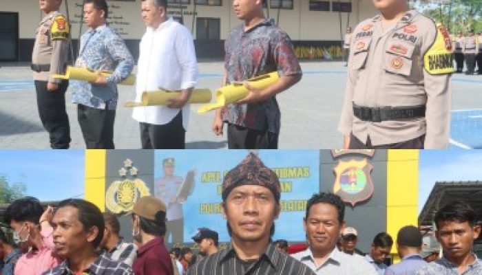 Perkuat Keamanan Berbasis Warga, Polres Lampung Selatan Gelar Apel 1.000 Kentongan