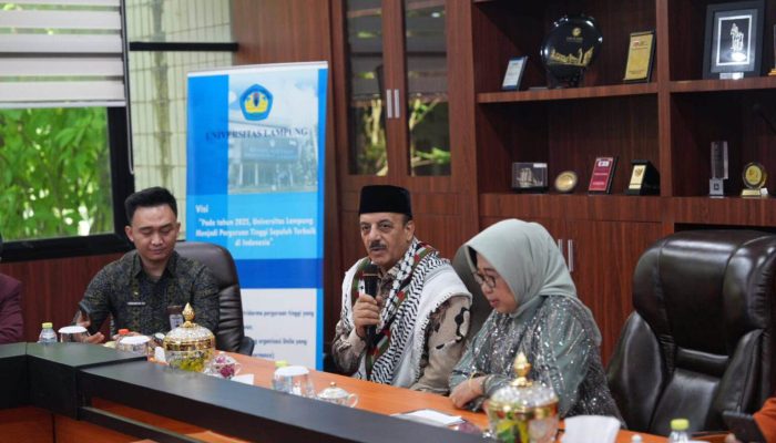 Unila Teken MoU dengan Kedutaan Besar Palestina, Perluasan Akses Pendidikan Global