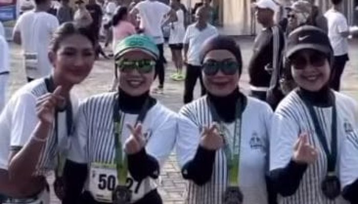 Jajaran RSUDAM Lampung Tunjukkan Semangat Kebersamaan di HIPMI Run 2026