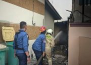 Ruang Genset Hotel Arnes Terbakar, Respons Cepat Damkarmat Cegah Api Meluas