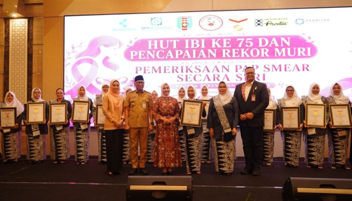 Ribuan Perempuan Lampung Cetak Rekor MURI, Bukti Tingginya Kesadaran Deteksi Dini Kanker Serviks