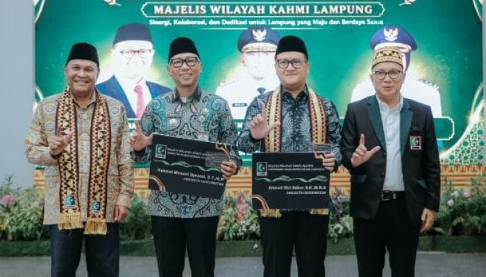 Lantik KAHMI Lampung, Gubernur Mirza Tegaskan Pembangunan Butuh Sinergi Seluruh Elemen