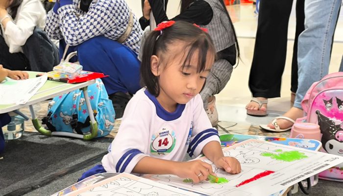 Moka dan SKB Bandar Lampung Kolaborasi Gelar Lomba Mewarnai, Puluhan Anak PAUD Ikut Berkompetisi