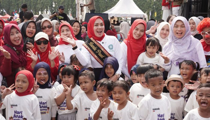 Semarak HAN, 40 Ribu Anak Lampung Bikin Lapangan Korpri Penuh Keceriaan